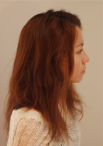 ソフト縮毛矯正前の写真です。